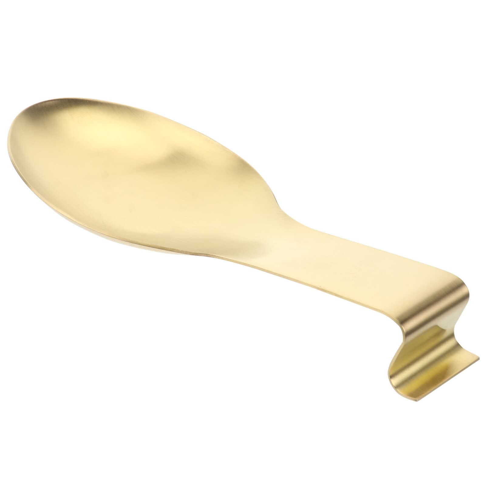 Luxshiny Spoon 1 PC Gold Spoon Rest Ladle Holder Spoon Rest Set Rest for Kitchen Restaurant Home Use Metal Brackets
