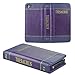 ECO-FUSED Handmade Faux Leather Classic Book Series Case for iPhone 5 Also Includes 1 Short Stylus and 1 Eco-Fused Microfiber Cleaning Cloth (Thesaurus/Purple)