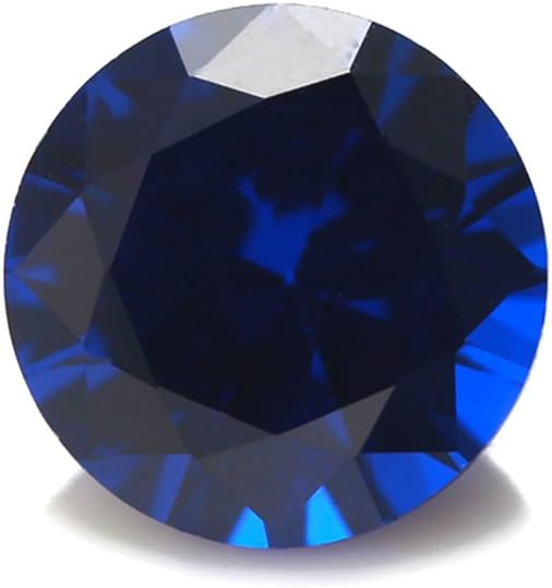 Alone Moon 200pcs loose sapphire synthetic Spinel gemstones round diamond cut perfect replacement for jewelry making (4mm, Sapphire)