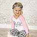 Baby Girl 3PCS Outfits Set,YJM Toddler Baby Kids Girls Clothes T-shirt Pants Leggings Headband (3T, White)