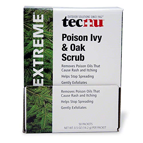 Tecnu Extreme Poison Ivy & Oak Scrub Individual Use Packets, 50 Count
