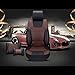 Super PDR 13pcs Microfiber leather Universal Fit seat covers set for cars full set 5 Seats,Anti-Slip Backing , Airbag Compatible(coffee L)