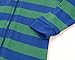 Leveret Kids Baby Boys Girls Footed Cotton Pajama Striped Blue and Green Size 4 Years