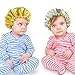 3 Pieces Kids Satin Bonnet Adjustable Sleeping Cap Reversible Satin Cap for Teens Toddler Child (Classic Color)