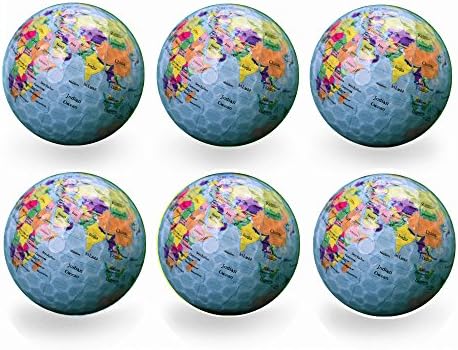 Funny Novelty Practice Golf Balls 6Pack for Kids Men Woman, Christmas Birthday Gift