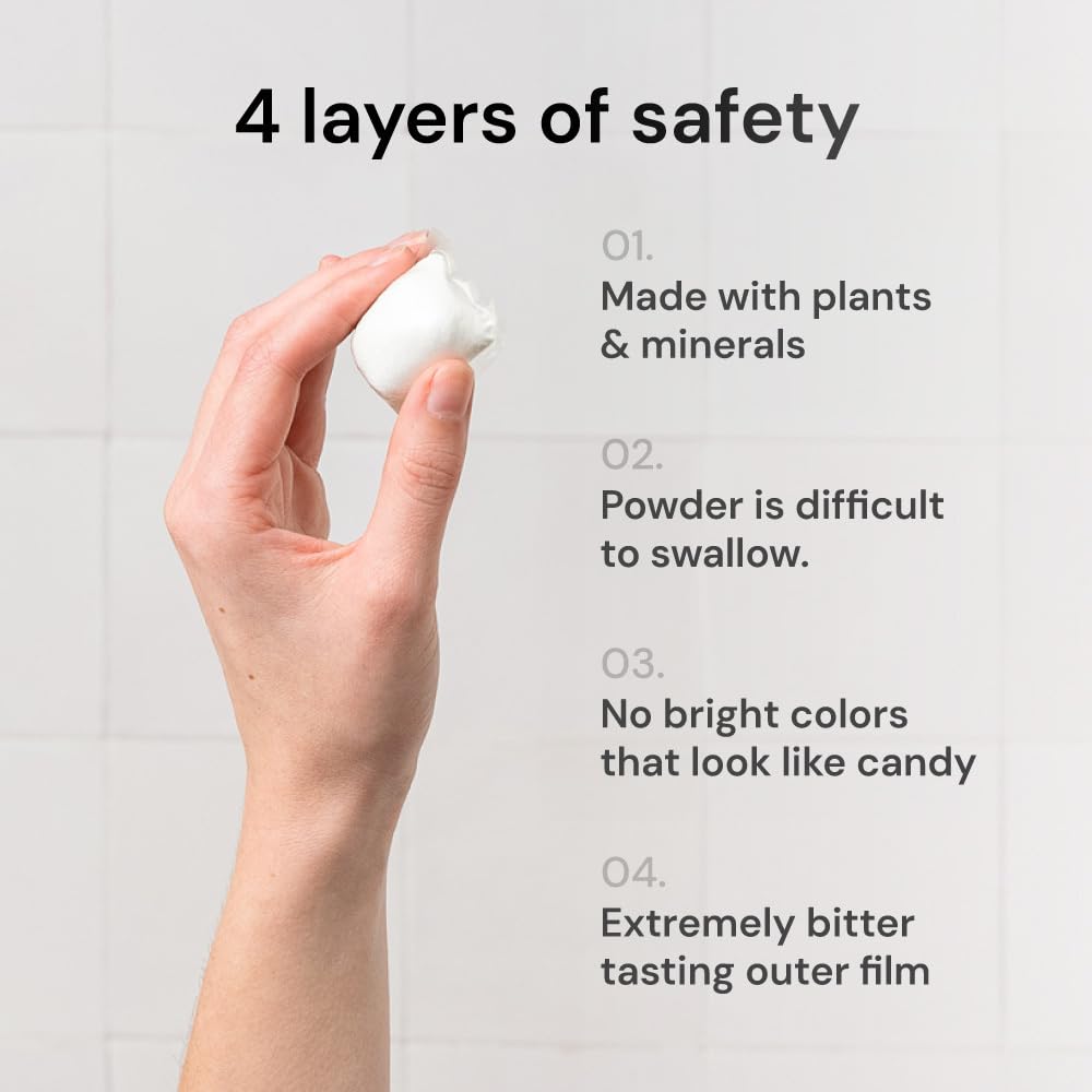 Grab Green Baby Laundry Detergent Pods, 50 Count, Dreamy Rosewood, Plant and Mineral Based, Formulated to Tackle Growing Baby (5 Months and Older) Laundry Stains