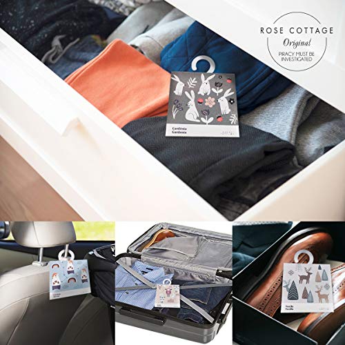 Rose Cottage 12Packs Closet Air Freshener Deodorizer Scented Sachets