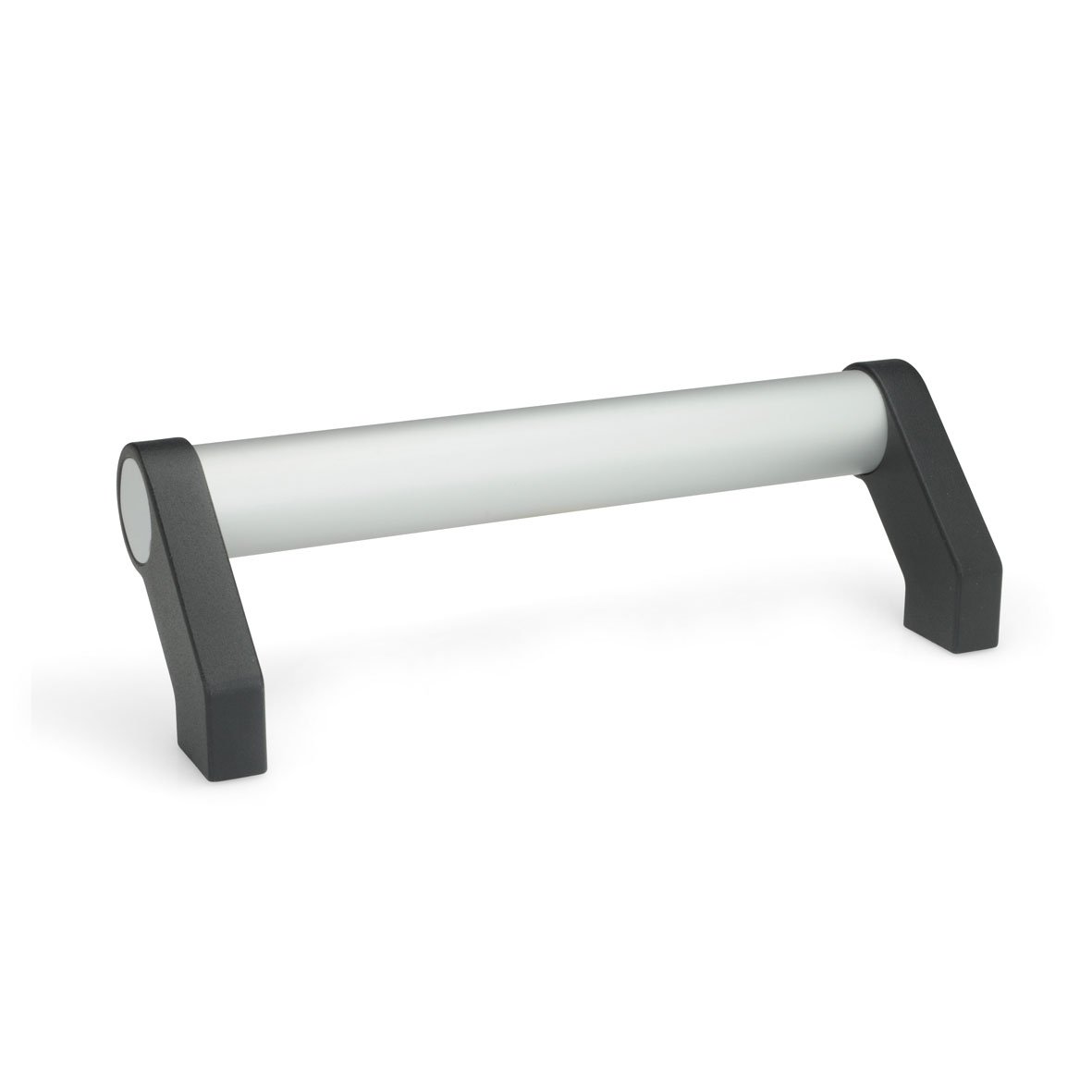 Ganter Standard Elements GN 333 28 500 A El – Tubular Handles – Pack of 1 with Anodized Stand – Natural, Silver, GN 333-28-250-A-EL