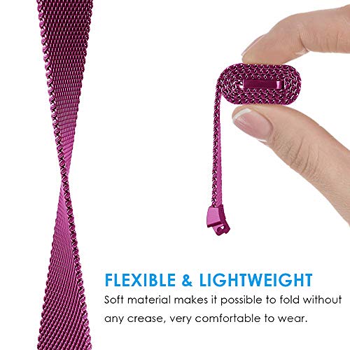 CAVN Metal Bands Compatible for Fitbit Inspire/Inspire HR Bands for Women Men Small Large, Replacement Stainless Steel Wrist Strap Accessory - Thumbnail 3