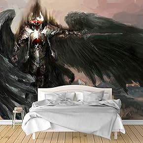 Wall Murals for Bedroom Dark Evil Dragon Removable Wallpaper Peel and Stick Wall Stickers - 66x96 inches