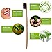 Bamboo Toothbrush, Recyclable Toothbrushes, Biodegradable, Eco Friendly, Vegan, Wood, Plastic Free, Charcoal Infused BPA Free Bristles, Teeth Whitening- Pack of 4