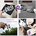 Glitter Henna Tattoo Stencils Kit, Temporary Tattoo Stencils for Kids Adults, Body Art Painting Stencils Reusable, Henna Stencils Flower Butterfly Designs (15 Pcs)