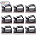 Cable Clips Organizer - Cord Management Clamps, Desktop Cord Holder Hider, Conshine Self Adhesive Charging Cable Management System for Car, Office and Home (50-Pack)