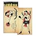 Decorative Boxer and Cigars Match Boxes with Long Kitchen Matches Great for Lighting Candles, Grills, Fireplaces and More | Set of 2 Large Match Boxesthumb 2