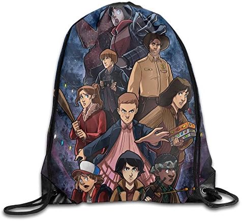 Stranger Things Art Logo Drawstring Backpack Sack Bag