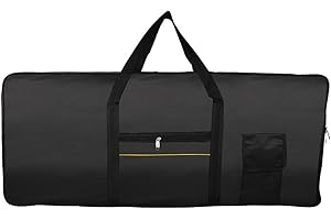 61 Keys Electronic Keyboard Case with Practical Strap and Soft Internal Lining for Extra Carrying Case Keyboard Case