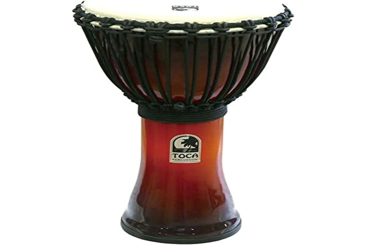 TOCA Djembe Freestyle Rope Tuned SFDJ-10AFS African Sunset 10"