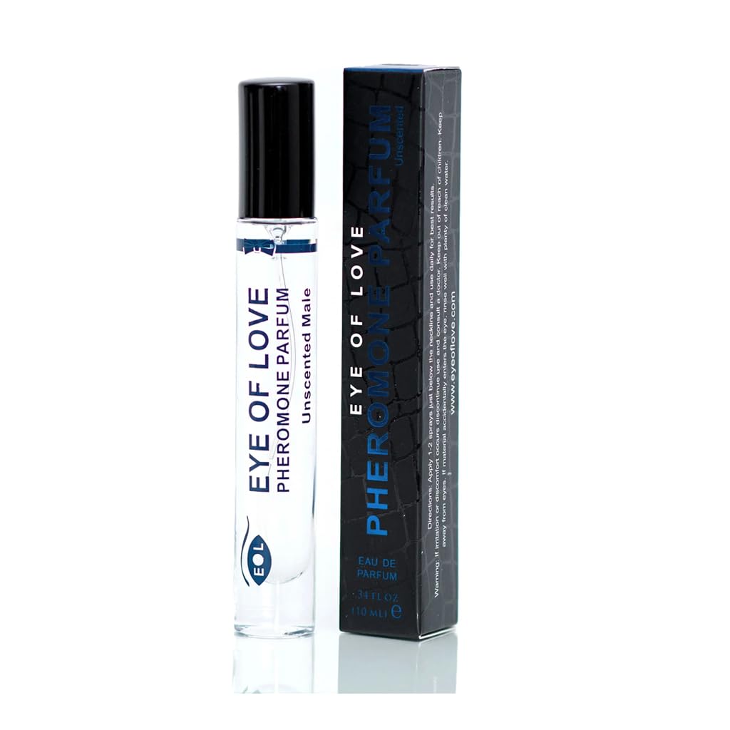Eye of Love Male Unscented Pheromone Perfume Spray - for LGBTQ - Confidence & Elegance - Extra Strength Human Pheromones Formula - 10ml