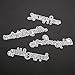 Whitelotous Cutting Dies Cut Dies Stencil Metal Template Mould for DIY Scrapbook Album Paper Card (4 pcs Greetings)