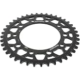 Supersprox Steel Rear Sprocket (530 / 45T) (Black) For 03-05 YAMAHA YZF-R6