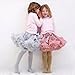 Girls' Fluffy Tulle Pleated Tutu Skirt Princess Ballet Dance Pettiskirt Tiered