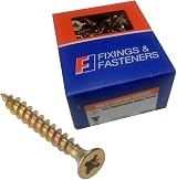 ForgeFix Multi-Purpose Single Thread Screws 5.0 x 50mm Zinc Yellow Passivated view 2