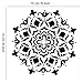 Mandala Stencil Set of 9 (6x6 inch) Painting Stencil, Laser Cut Painting Template for DIY Decor, Painting on Wood, Airbrush, Rocks and Walls Art (Mandala Stencil)