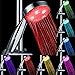 POLEND Rainbow 7 Color Changing LED Light Handheld Showerhead, Bathroom Showerhead, Easy Install, Water Powered (Two-Year Warranty)