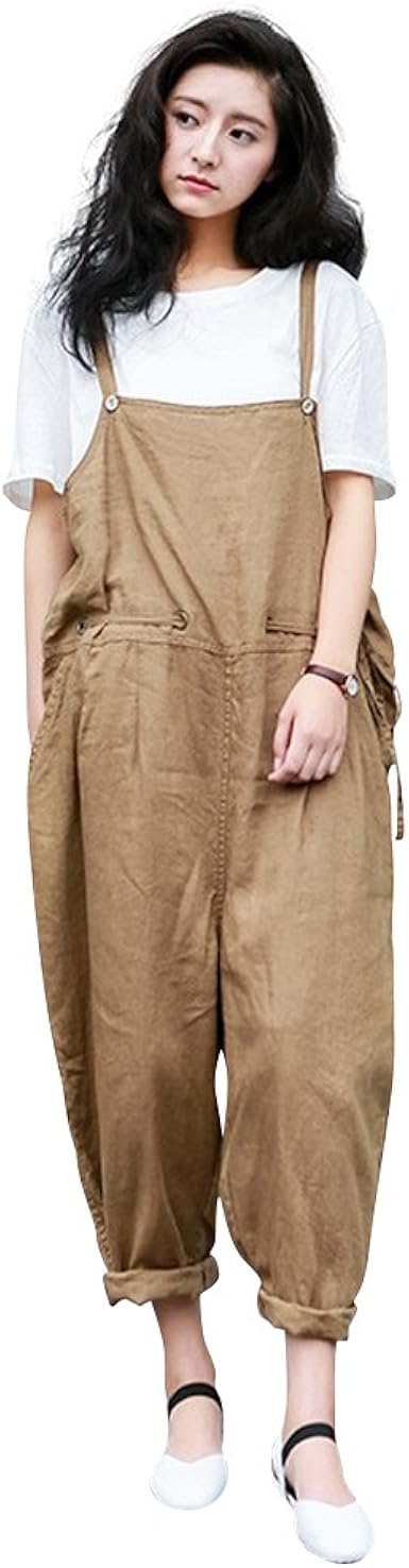 loose fitting women's overalls