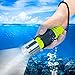 HECLOUD 2 Pack LED XM-T6 Professional Diving Flashlight with Battery Charger, Bright LED Submarine Light Scuba Safety Lights Waterproof Underwater Torch for Outdoor Under Water Sports (Yellow)