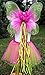Enchantly Fairy Costume - Fairy Wings for Girls - Butterfly Costume for Girls - Hot Pink and Green Wings, Tutu, Wand and Halo
