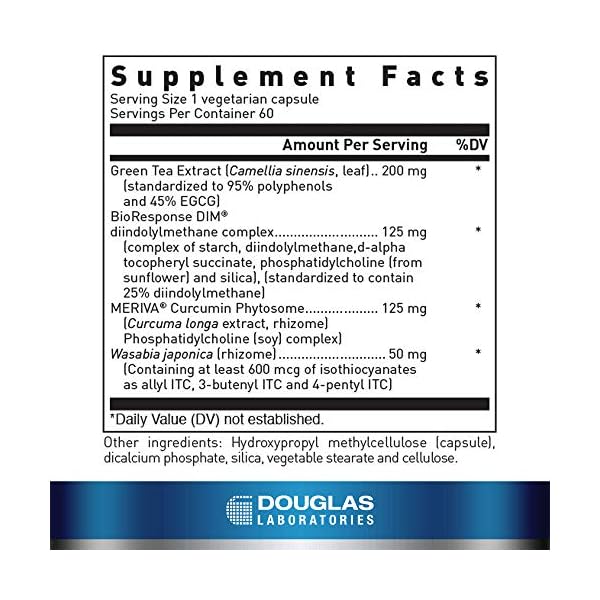 Douglas Laboratories DIM Enhanced Curcumin, Green Tea, and Wasabia