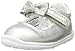 Carter's Every Step Girls' Gigi Baby Mary Jane Flat, Silver, 4 M US Toddler