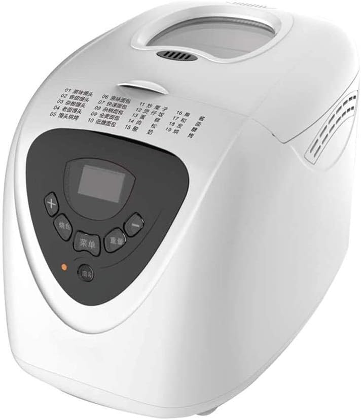 ZYK Automatic Bread Machine - Beginner Friendly Programmable Bread Maker,LED Display,22 Programs, Online Recipes, 13 Hours Reservation,1 Hour Keep Warm
