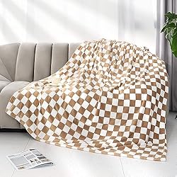 Warm Blanket Soft Cozy Throw Blanket Checkered