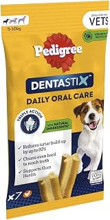 Pedigree DentaStix Daily Dental Sticks Small Dogs 5-10 kg 7 Sticks 110g Pack 10