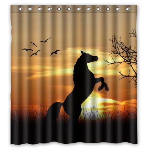 Horse Shower Curtains Kritters in the Mailbox Horse Shower Curtain