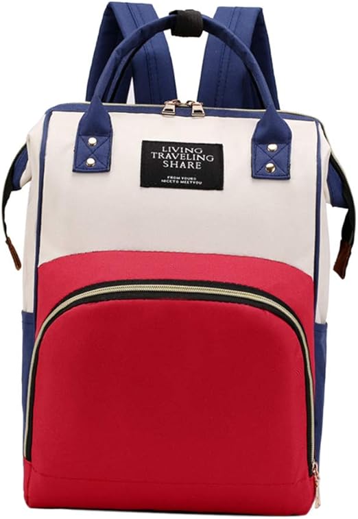 amazon co jp マザーズバッグ バックパック 多機能 旅行 おむつバッグ ママ向けおむつバッグ 大容量 赤白 ホビー
