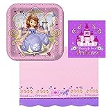 Hallmark - Disney Sofia The First Party Plates, Napkins, And Tablecloth