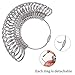 Meowoo Ring Sizer Measurement Tool, Finger Size Gauge, US Size 1-13 (Sliver 1Pcs)