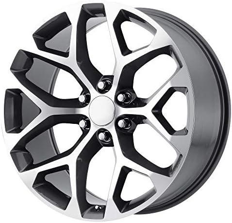 OE Creations 176 Сustom Wheel - Gunmetal Machined 22" x 9", 24 Offset, 6x139.7 Bolt Pattern, 78.3mm Hub