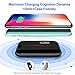 AmyZone Fast Wireless Charger 10W Qi Case&Sleep-Friendly Slim Aluminum Mirror Wireless Charging Pad Compatible Samsung S10/S9 Note 10/9 iPhone 11 Pro/11 Pro Max/Xs Max/XR/XS/X/8 Plus for Gift(Black)