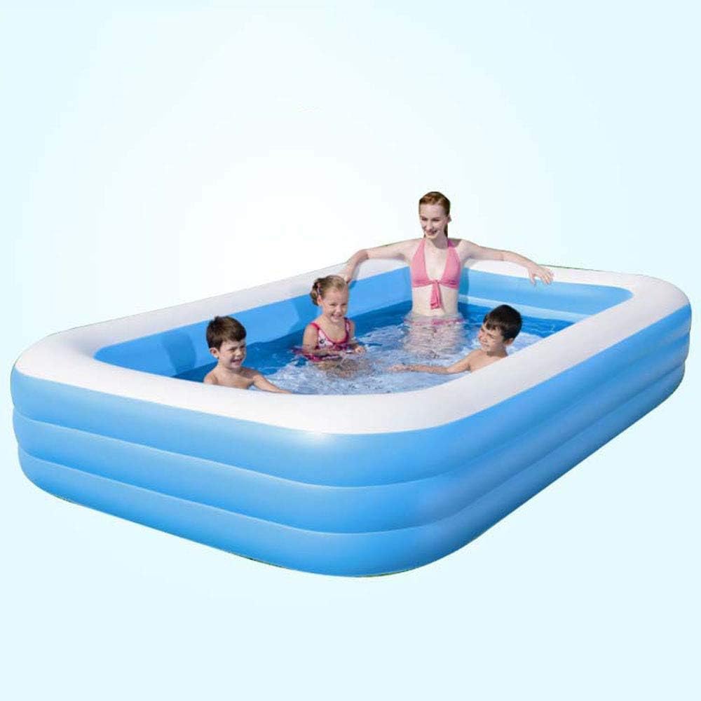 GJNVBDZSF Swimming Pool, Inflatable Pontoon Inflatable Swimming Pool, Baby Swimming Pool, 3.05m times, 1.83m times, 56cm Courtyard Children Swimming Pool,