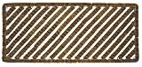 Entryways Rectangular Stripes Wire Brush Bootscraper Doormat 18" X 42"