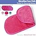 Makeup Remover Cloth Clean Towel, Reusable Facial Cleansing Towel - Chemical Free, Remove Makeup Instantly with Just Water Satisfaction Guaranty (1 Rosy)