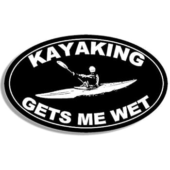 Amazon.com: BLACK Vinyl Decal - I could use a good paddling canoe kayak