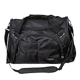 Zebella Unisex Canvas Large Travel Duffel Tote Sports Gym Bag Overnight Handbag