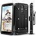 Evocel Explorer Series Phone Case Compatible with G Stylo 3 (2017 Release) with Belt Clip Holster and Slim Profile, Black
