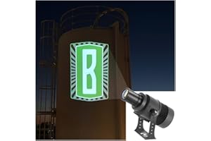 COLIFINE 110W Custom GOBO P𝐫𝐨𝐣𝐞𝐜𝐭𝐨𝐫 Led Logo Lights Image for Store Business Outdoor and Indoor I𝐩𝟔𝟕 Waterproof with Remote Control (110, Watts)