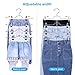 IEOKE Pants Hangers, 4 Tier Metal Hangers with Clips, Space Saving, Black